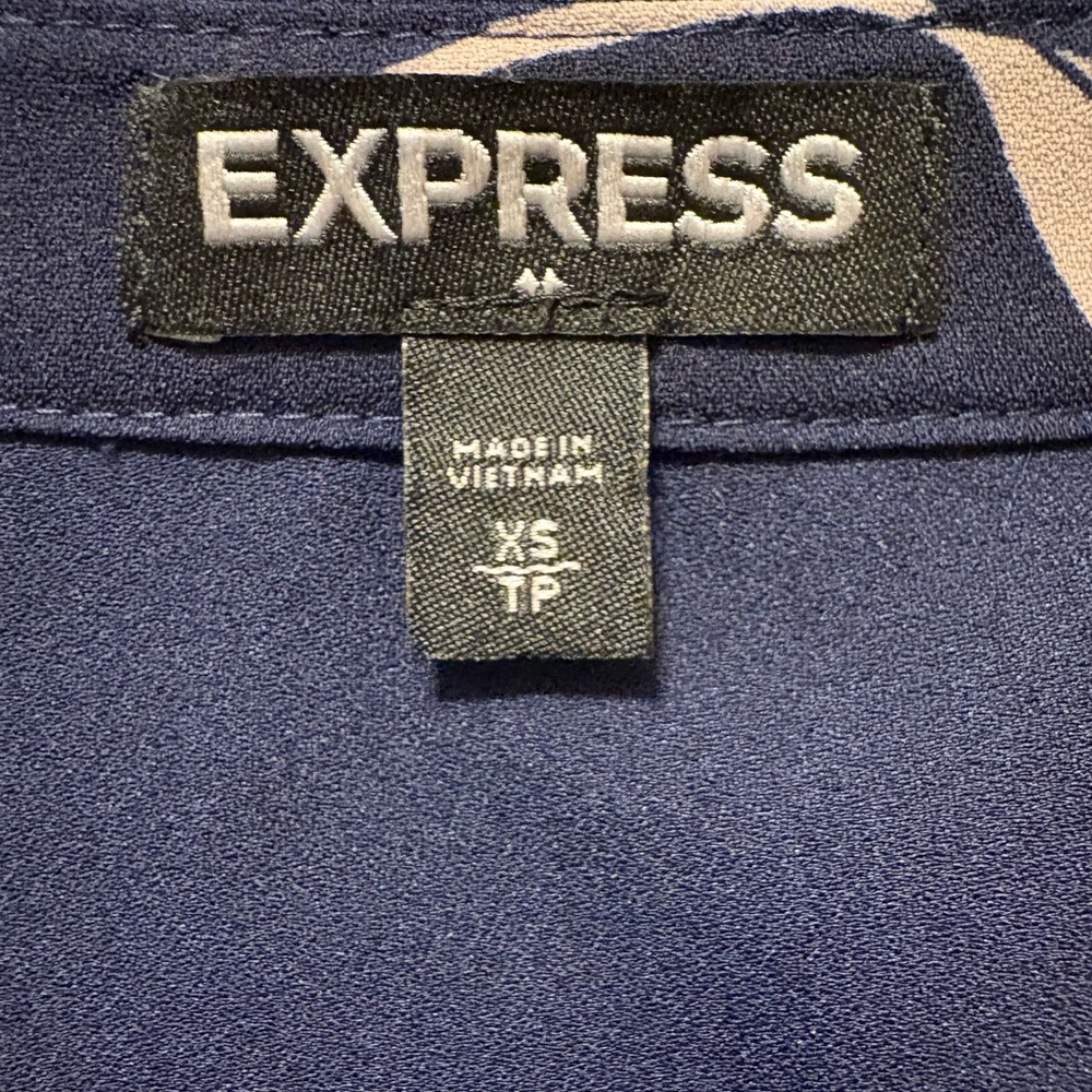 Express Blue Flutter Sleeve Sundress - Picture 3 of 3